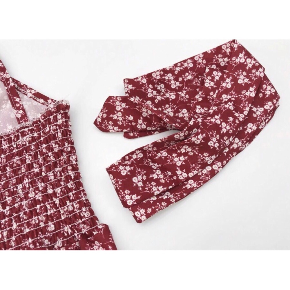 1 LARGE LEFT ππRed Ditsy Floral Sundress - Picture 6 of 10